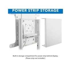 Mount-It! Steel Pedestal TV Stand, Screens Up To 70", White (MI-8001) -Prepa Furniture Shop sp116854279 s7