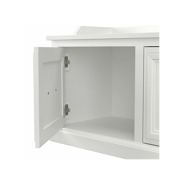 Kathy Ireland® Home By Bush Furniture Woodland 32" Entryway Bench With Doors, White Ash (WDL005WAS) 5 Kathy Ireland® Home By Bush Furniture Woodland 32" Entryway Bench With Doors, White Ash (WDL005WAS) - Image 5