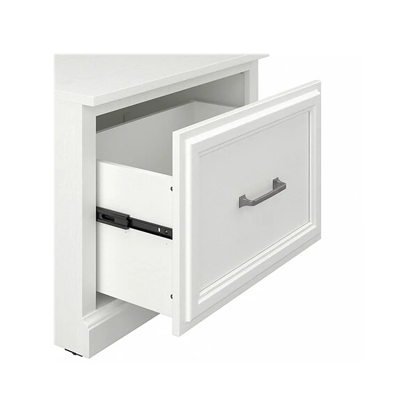 Kathy Ireland® Home By Bush Furniture Woodland 69" Hall Tree And Small Shoe Bench With Drawer And 2 Shelves, White Ash 6 Kathy Ireland® Home By Bush Furniture Woodland 69" Hall Tree And Small Shoe Bench With Drawer And 2 Shelves, White Ash - Image 6