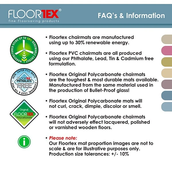 Floortex® Advantagemat® 30" X 48" Rectangular Chair Mat For Hard Floors, Vinyl (FC127519EV) 4 Floortex® Advantagemat® 30" X 48" Rectangular Chair Mat For Hard Floors, Vinyl (FC127519EV) - Image 4