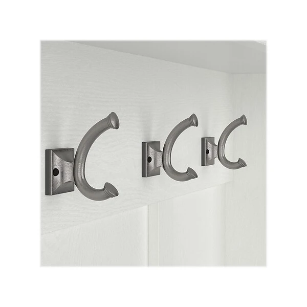 Kathy Ireland® Home By Bush Furniture Woodland 71" Hall Tree And Shoe Bench With 12 Shelves, White Ash (WDL002WAS) 3 Kathy Ireland® Home By Bush Furniture Woodland 71" Hall Tree And Shoe Bench With 12 Shelves, White Ash (WDL002WAS) - Image 3