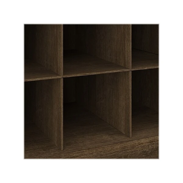 Kathy Ireland® Home By Bush Furniture Woodland 71" Hall Tree And Shoe Bench With 12 Shelves, Ash Brown (WDL002ABR) 5 Kathy Ireland® Home By Bush Furniture Woodland 71" Hall Tree And Shoe Bench With 12 Shelves, Ash Brown (WDL002ABR) - Image 5