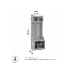 Kathy Ireland® Home By Bush Furniture Woodland 69" Shoe Storage Bench And Coat Rack With 4 Shelves, Cape Cod Gray (WDL008CG) -Prepa Furniture Shop sp117593605 s7
