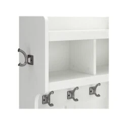 Kathy Ireland® Home By Bush Furniture Woodland 69" Shoe Storage Bench And Coat Rack With 4 Shelves, White Ash (WDL008WAS) 12 Kathy Ireland® Home By Bush Furniture Woodland 69" Shoe Storage Bench And Coat Rack With 4 Shelves, White Ash (WDL008WAS) -Prepa Furniture Shop sp117593616 s7