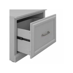 Kathy Ireland® Home By Bush Furniture Woodland 69" Coat Rack And Small Shoe Bench With Drawer And 2 Shelves, Cape Cod Gray -Prepa Furniture Shop sp117594051 s7