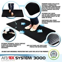 Floortex AFS-TEX System 3000 Anti-Fatigue Mat 20"W X 39"L, Midnight Black (FCA32039BM) -Prepa Furniture Shop sp12044233 s7