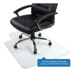 Mount-It! 35.5" X 47" Rectangular Desk Chair Mat For Hardwood Floor, Clear Vinyl (MI-7818)