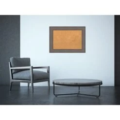 Amanti Art Medium Country Barnwood 30"W X 22"H Rustic Grey Framed Cork Board (DSW3907432) -Prepa Furniture Shop sp12266265 s7