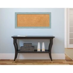 Amanti Art Panel Sky Blue Rustic 33"W X 15"H Framed Cork Board (DSW3907474) -Prepa Furniture Shop sp12266368 s7