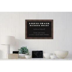 Amanti Art Framed Liquid Chalk Marker Board Medium Whiskey Brown Rustic 26"W X 18"H Frame Brown (DSW3908067) 7 Amanti Art Framed Liquid Chalk Marker Board Medium Whiskey Brown Rustic 26"W X 18"H Frame Brown (DSW3908067) -Prepa Furniture Shop sp12266803 s7