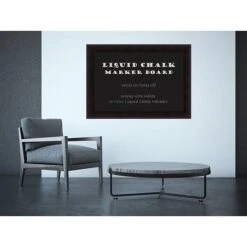 Amanti Art Framed Liquid Chalk Marker Board Extra Large Portico Espresso 42"W X 30"H Frame Espresso (DSW3908304) -Prepa Furniture Shop sp12267050 s7