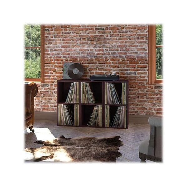 Way Basics 29.1" H X 15" W Eco 2-Shelf Modern Cube Storage And Vinyl Record Shelf, Espresso Wood Grain (BS-SCUBE-2-EO) 5 Way Basics 29.1" H X 15" W Eco 2-Shelf Modern Cube Storage And Vinyl Record Shelf, Espresso Wood Grain (BS-SCUBE-2-EO) - Image 5