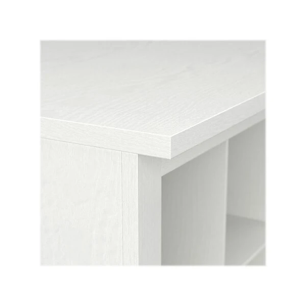 Kathy Ireland® Home By Bush Furniture Woodland Small Shoe Bench With Shelves, 24", White Ash (WDS224WAS-03) 3 Kathy Ireland® Home By Bush Furniture Woodland Small Shoe Bench With Shelves, 24", White Ash (WDS224WAS-03) - Image 3