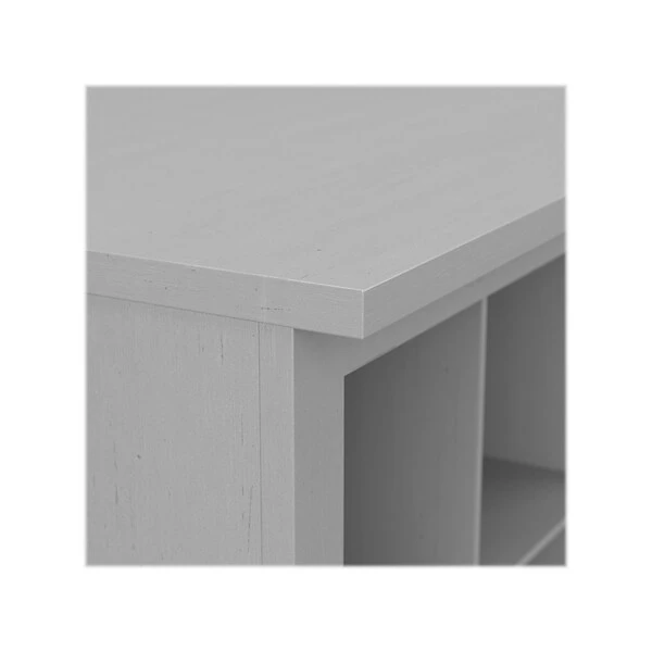 Kathy Ireland® Home By Bush Furniture Woodland Small Shoe Bench With Shelves, 24", Cape Cod Gray (WDS224CG-03) 3 Kathy Ireland® Home By Bush Furniture Woodland Small Shoe Bench With Shelves, 24", Cape Cod Gray (WDS224CG-03) - Image 3