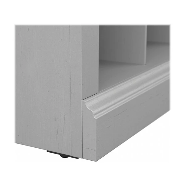 Kathy Ireland® Home By Bush Furniture Woodland Small Shoe Bench With Shelves, 24", Cape Cod Gray (WDS224CG-03) 5 Kathy Ireland® Home By Bush Furniture Woodland Small Shoe Bench With Shelves, 24", Cape Cod Gray (WDS224CG-03) - Image 5