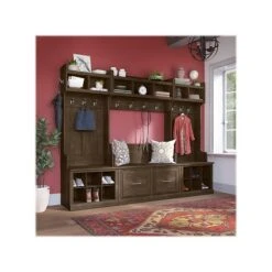 Kathy Ireland® Home By Bush Furniture Woodland Small Shoe Bench With Shelves, 24", Ash Brown (WDS224ABR-03) 13 Kathy Ireland® Home By Bush Furniture Woodland Small Shoe Bench With Shelves, 24", Ash Brown (WDS224ABR-03) -Prepa Furniture Shop sp123622183 s7