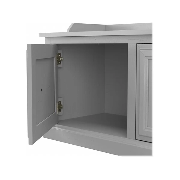 Kathy Ireland® Home By Bush Furniture Woodland Shoe Storage Bench With Doors, 40", Cape Cod Gray (WDS140CG-03) 3 Kathy Ireland® Home By Bush Furniture Woodland Shoe Storage Bench With Doors, 40", Cape Cod Gray (WDS140CG-03) - Image 3