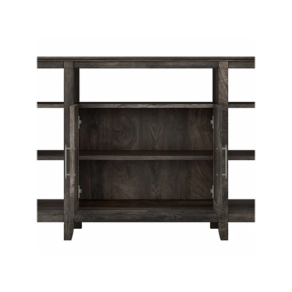 Bush Furniture Key West Tall TV Stand With Coffee Table And 2 End Tables, Dark Gray Hickory, Screens Up To 65" (KWS025GH) 3 Bush Furniture Key West Tall TV Stand With Coffee Table And 2 End Tables, Dark Gray Hickory, Screens Up To 65" (KWS025GH) - Image 3