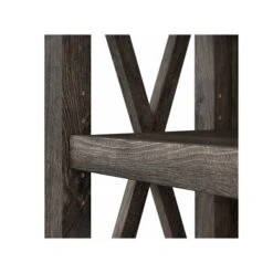 Bush Furniture Key West Tall TV Stand With Set Of 2 Bookcases, Dark Gray Hickory, Screens Up To 65" (KWS027GH) -Prepa Furniture Shop sp123701713 s7