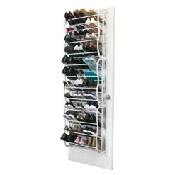 Simplify Over The Door Shoe Rack, 36 Pair, White (23197) -Prepa Furniture Shop sp12403354 s7