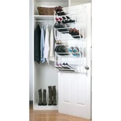 Simplify Over The Door Shoe Rack, 36 Pair, White (23197) -Prepa Furniture Shop sp12403356 s7