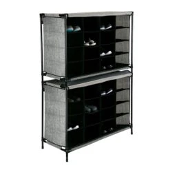 Simplify Shoe Cubby, 16 Compartment, Black (23200-BLACK) -Prepa Furniture Shop sp12403364 s7