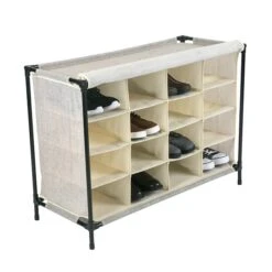 Simplify Shoe Cubby, 16 Compartment, Faux Jute (23200-FEJ) 8 Simplify Shoe Cubby, 16 Compartment, Faux Jute (23200-FEJ) -Prepa Furniture Shop sp12403369 s7