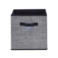Simplify Collapsible Storage Cube, Black (25432-BLACK)