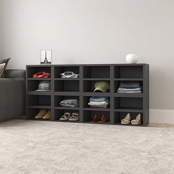 Way Basics 12.6"H X 13.4"W Modular Connect Cube With Shelf Eco Storage System, Black Wood Grain (C-SCUBE-BK) 1 Way Basics 12.6"H X 13.4"W Modular Connect Cube With Shelf Eco Storage System, Black Wood Grain (C-SCUBE-BK)