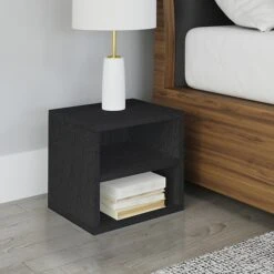 Way Basics 12.6"H X 13.4"W Modular Connect Cube With Shelf Eco Storage System, Black Wood Grain (C-SCUBE-BK) 10 Way Basics 12.6"H X 13.4"W Modular Connect Cube With Shelf Eco Storage System, Black Wood Grain (C-SCUBE-BK) -Prepa Furniture Shop sp125994930 s7