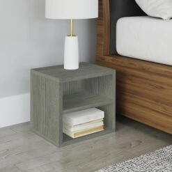 Way Basics Connect 12.6" X 13.4" Cube Storage With Shelf, Gray (C-SCUBE-GY) -Prepa Furniture Shop sp125995102 s7