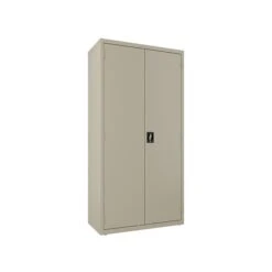 Hirsh 72" Steel Janitorial Storage Cabinet With 3 Shelves, Putty (24032)
