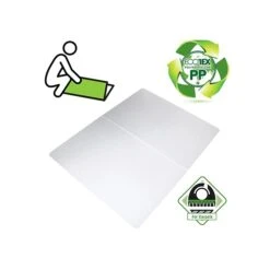 Floortex® Revolutionmat® 45" X 53" Rectangular Chair Mat For Carpet, Polypropylene (NCMFLLGC0003)
