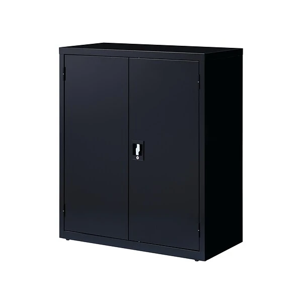 Hirsh 42" Steel Storage Cabinet With 3 Shelves, Black (22002) 2 Hirsh 42" Steel Storage Cabinet With 3 Shelves, Black (22002) - Image 2