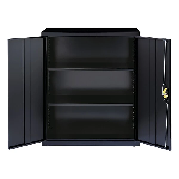 Hirsh 42" Steel Storage Cabinet With 3 Shelves, Black (22002) 3 Hirsh 42" Steel Storage Cabinet With 3 Shelves, Black (22002) - Image 3