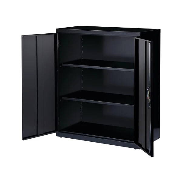 Hirsh 42" Steel Storage Cabinet With 3 Shelves, Black (22002) 4 Hirsh 42" Steel Storage Cabinet With 3 Shelves, Black (22002) - Image 4