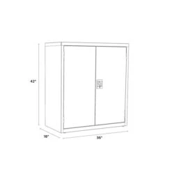 Hirsh 42" Steel Storage Cabinet With 3 Shelves, Black (22002) 13 Hirsh 42" Steel Storage Cabinet With 3 Shelves, Black (22002) -Prepa Furniture Shop sp126837063 s7