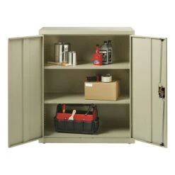 Hirsh 42" Steel Storage Cabinet With 3 Shelves, Putty (22001) -Prepa Furniture Shop sp126837090 s7