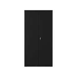 Hirsh 72" Steel Wardrobe Cabinet With 4 Shelves, Black (22632)