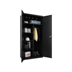 Hirsh 72" Steel Wardrobe Cabinet With 4 Shelves, Black (22632) 6 Hirsh 72" Steel Wardrobe Cabinet With 4 Shelves, Black (22632) -Prepa Furniture Shop sp126926554 s7