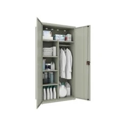 Hirsh 72" Steel Wardrobe Cabinet With 4 Shelves, Light Gray (22633) -Prepa Furniture Shop sp126926563 s7