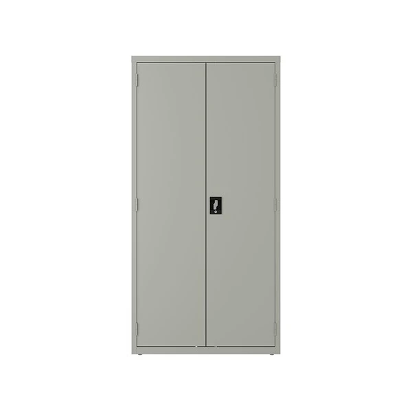Hirsh 72" Steel Janitorial Cabinet With 3 Shelves, Light Gray (24034) 1 Hirsh 72" Steel Janitorial Cabinet With 3 Shelves, Light Gray (24034)