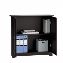 Bush Furniture Cabot Small Storage Cabinet W/ Doors, Espresso Oak (WC31898) -Prepa Furniture Shop sp129130824 s7