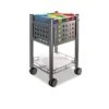 Sidekick File Cart, 1-Shelf, 13-3/4 X 15-1/2 X 26-1/4, Matte Gray