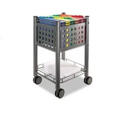 Sidekick File Cart, 1-Shelf, 13-3/4 X 15-1/2 X 26-1/4, Matte Gray