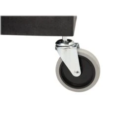 Luxor 3-Shelf Plastic/Poly Mobile Utility Cart With Swivel Wheels, Black (SEC111-B) -Prepa Furniture Shop sp132598882 s7