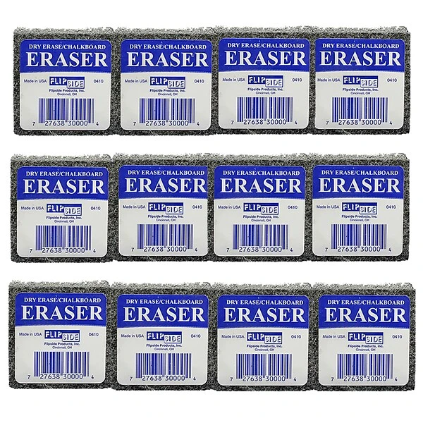 Flipside Products Student Eraser, Assorted Colors, 12 Per Pack, 2 Packs (FLP30009-2) 1 Flipside Products Student Eraser, Assorted Colors, 12 Per Pack, 2 Packs (FLP30009-2)
