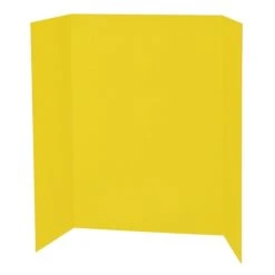 Pacon® Corrugated Cardboard Presentation Board, 48" X 36", Yellow, 6 Pack (PAC3769-6)