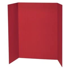 Pacon® Corrugated Cardboard Presentation Board, 48" X 36", Red, Pack Of 12 (PAC3770-6)