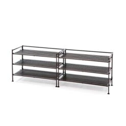 Seville Classics 3-Tier Resin Slat Utility Shoe Rack 2-Pack, Espresso (WEB177) -Prepa Furniture Shop sp135115303 s7
